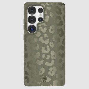 Olive Leopard Samsung S25 Ultra Case